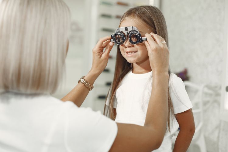 ensure an eye test has been carried out